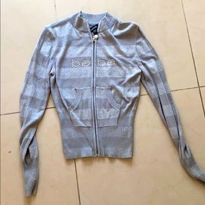 Bebe long sleeve zip up